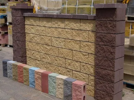 Tervezd meg a saját kezét dekoratív beton blokkok a kerítés