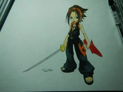 Shaman King Как да се направи молив на етапи - уроци по рисуване - полезни за artsphera