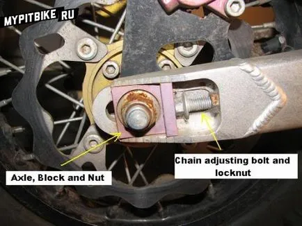 Hogyan húzza a láncot a pit bike - karbantartás és javítás - én pit bike