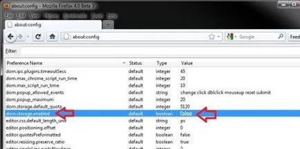 Cum se dezactivează noul tip de cookie numit de stocare (stocare pe web) dom