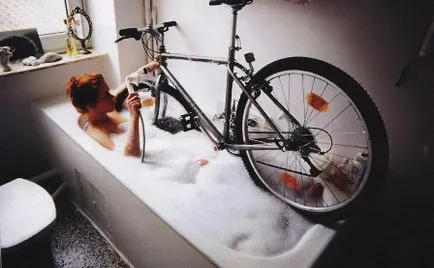 Hogyan mossa a kerékpáros