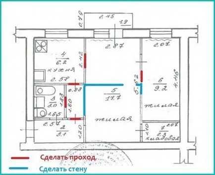 Hogyan kell osztani a folyosón - fotók és mérföldkövek - blog stroyremontiruy