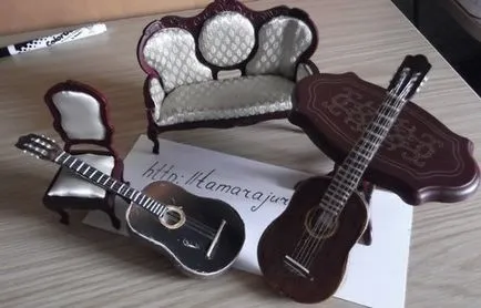 Hogyan készítsünk egy mini-gitár babák, site ajouré