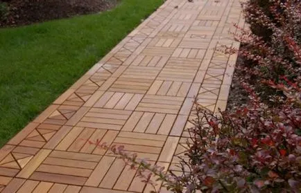 Как да се направи път градина, изработен от лиственица - дървен материал от сибирска лиственица
