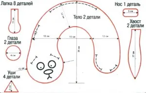 Hogyan varrni egy párnát a nyaka meg a kezét, minta párna baba