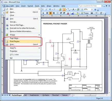 Cum de a păstra un fișier Visio în format pdf - Universal Document Converter