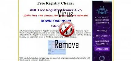 Hogyan lehet eltávolítani AML Free Registry Cleaner, hogyan kell eltávolítani