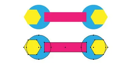 În Adobe Illustrator și kombinirovt obiecte vectoriale Align - rboom