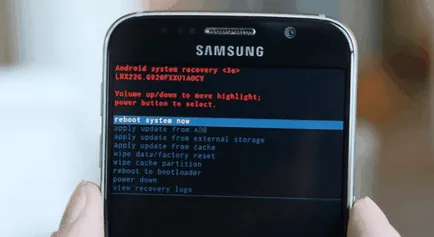 Hogyan kell elvégezni a hard reset a Samsung Galaxy S6