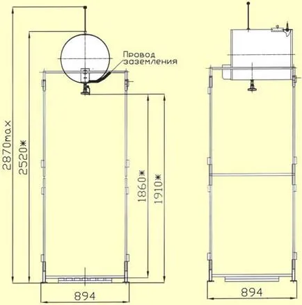 Zuhany az ország saját kezűleg mérete rajzok és egyszerű design, a projekt lépésről lépésre