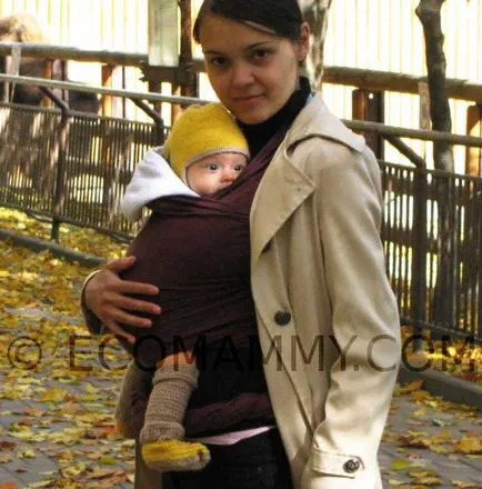 Ekomama - как да се облича бебето си през зимата под slingokurtku