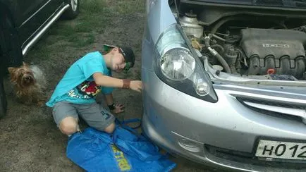 Hogyan helyett egy villanykörte a Honda Fit