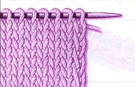 Cum să Knit bucle pe spițele față și Izenave - cum să tricot buclă tipuri de bucle, fotografii, diagrame și