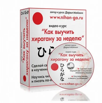 Cum de a învăța săptămâna hiragana, on-line japoneză