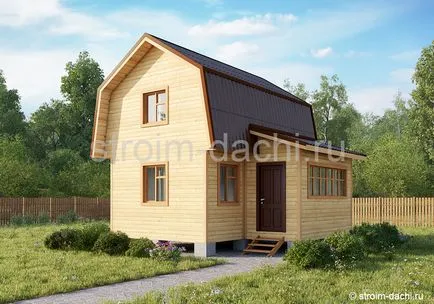 Калуга региона - летните къщи, направени от греди, изграждане на велпапе дървен ключ вили