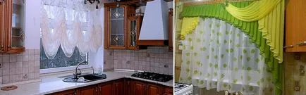 Rövid függöny a konyhában a fényképet konyhai függöny, tüll a kezüket, a design konyhai függöny,
