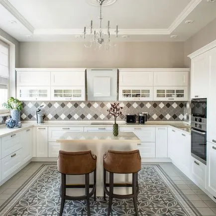Bucătărie în stil de imagini clasice moderne - 300 mii, design de bucătărie, în interior de apartamente și case, idei