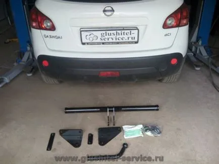 Cârligului de remorcare nissan qashkai (Nissan Qashqai), instalarea barei de remorcare, plus lider-n115-un Yaroslavl