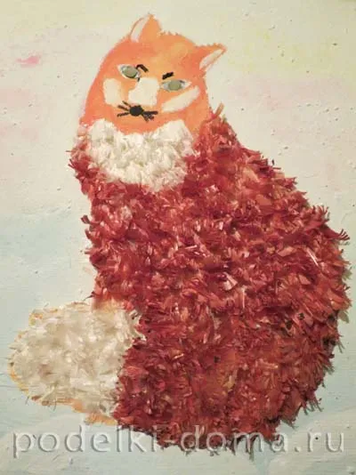 Fox (appliqué din material natural)