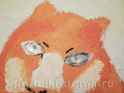 Fox (appliqué din material natural)