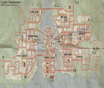 Мафия - карта на града