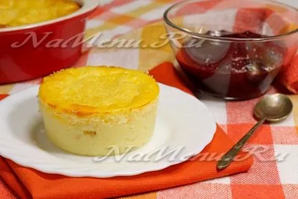 Búzadara puding cseresznye lekvár recept fotók