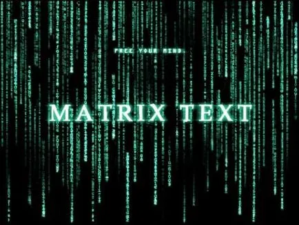 Matrix текст като в матрицата в Photoshop урок, ние създаваме една матрица