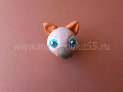 Cute catelus din plastilină