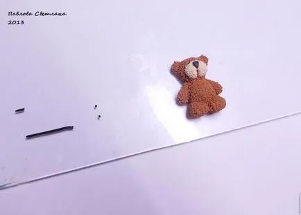 urs miniatură Mishutka polimer argilă