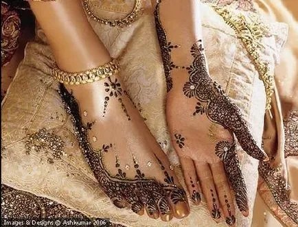 Mehndi, henna rajzok