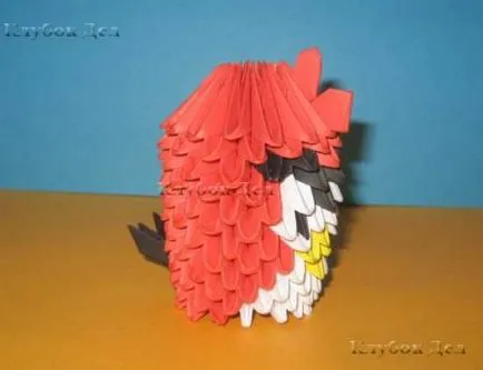 pasăre origami modular