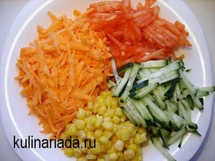 Sárgarépa saláta uborka kulinariada