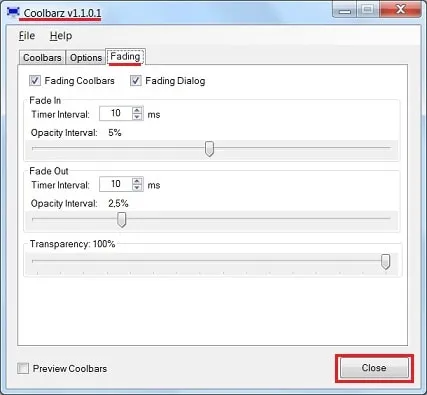 Персонализиране на лентата с инструменти на вашия работен плот на Windows - coolbarz програма