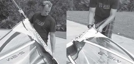 Setarea, ambalarea și depozitarea vele - echipamente de windsurfing