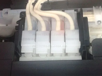 Setarea și CISS profilaxie epson l100, L110, L200, L210, L355, l555, L800, etc.