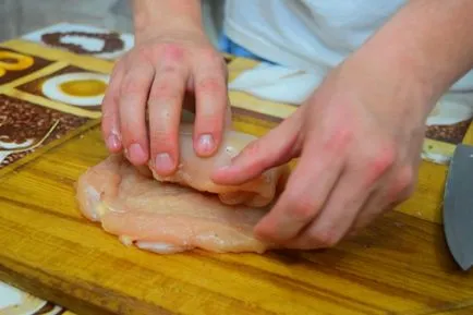 Finom, krémes csirke Kijev részletes mester-osztály - akár a tárgy