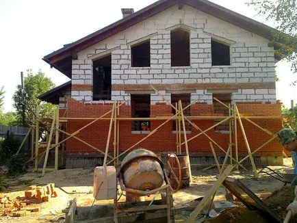Хастар газобетон от керамични плочки oblitsevat къща