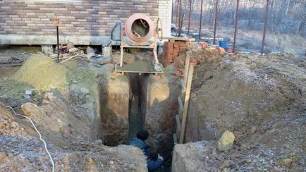 Изграждане на канализация в частна къща със собствените си ръце материалите, редът на изпълнение на строителни работи (снимка и