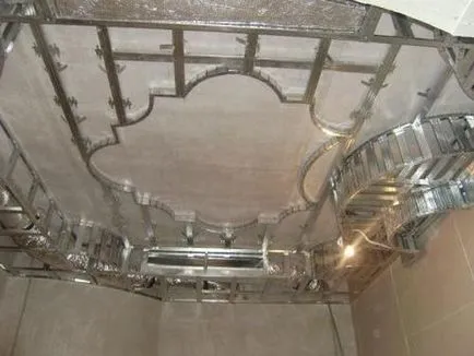 Решетка таван от гипсокартон под снимката, видео уроци