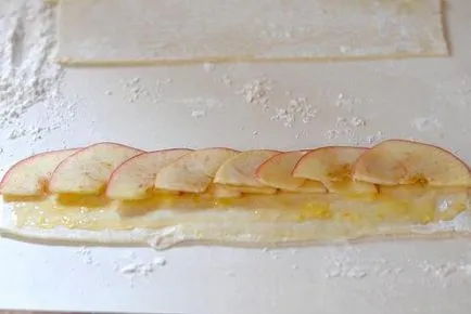 Рози от бутер тесто с ябълки стъпка по стъпка рецепти снимки