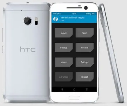 Root és szerelési twrp rekaveri HTC 10, 4tablet-pc