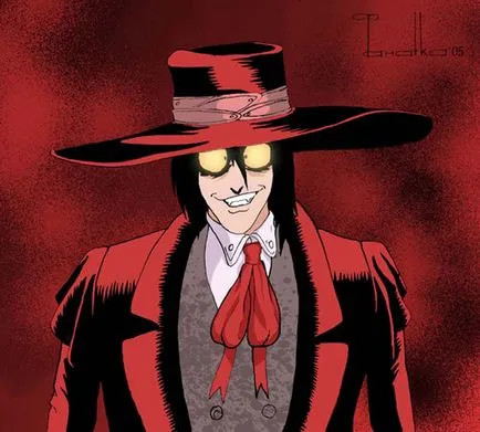 Desenați alucard de la «Hellsing»