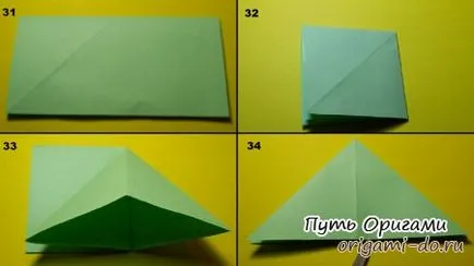 Origami áramköri szerelvényből sáska - oly módon, origami