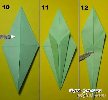 Origami áramköri szerelvényből sáska - oly módon, origami