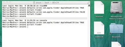 Arról, hogy hogyan kell megjeleníteni a rejtett fájlokat a Mac rendszer