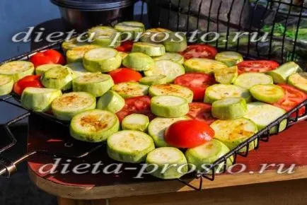 Grillezett zöldségek, egy recept a grill