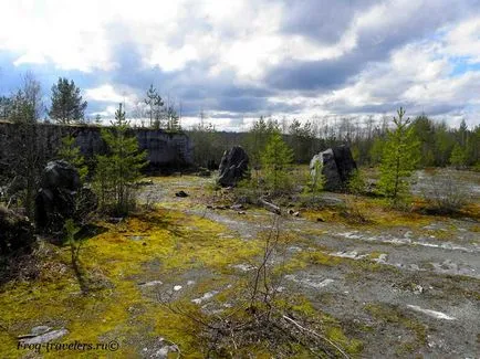 Park és a Marble Canyon Karéliában Ruskeala fotók, ahol maradni