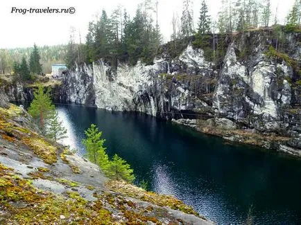 Park és a Marble Canyon Karéliában Ruskeala fotók, ahol maradni