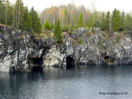 Парк и Мраморната Canyon в Карелия Ruskeala снимки, къде да отседнете