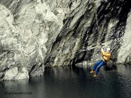 Park és a Marble Canyon Karéliában Ruskeala fotók, ahol maradni